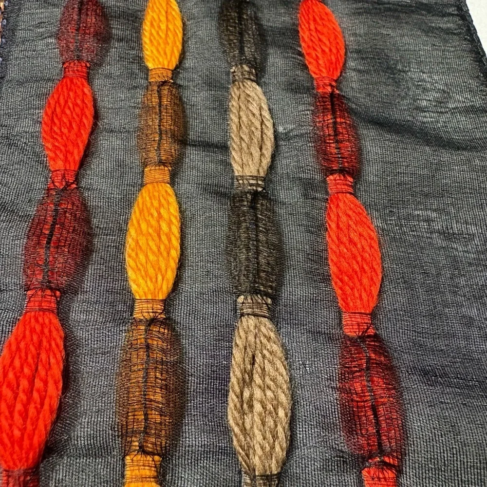 Beautiful Silk Cotton Colorful Patterned Scarf.